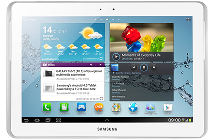 Samsung Galaxy TAB 2 services including the 10.1"